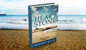 The Heart Stone by Sherry Kyle 3D graphic on ocean background